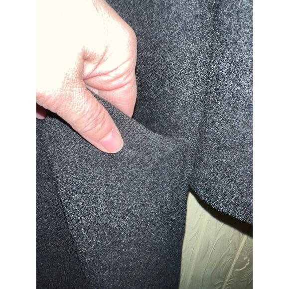 Eileen Fisher Wool Coat Womens Small 6 8 Hooded Midi Thigh Length Minimal Warm - Picture 4 of 11